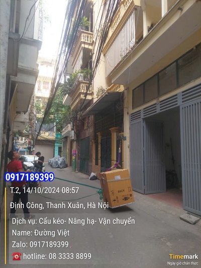 Dịch vụ kéo đồ lên cao tại cầu giấy- Hà Nội